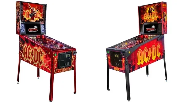 Two Stern AC/DC pinball machines